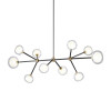 Люстра Delight Collection Nabila 10 black/gold