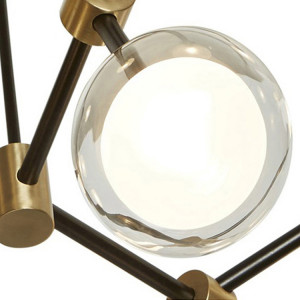 Люстра Delight Collection Nabila 10 black/gold