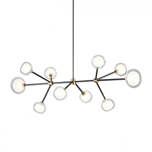 Люстра Delight Collection Nabila 10 black/gold
