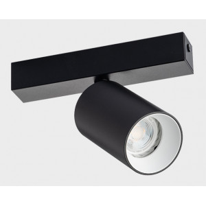 Светильник накладной mod. DANNY E1 black + Ring Danny white