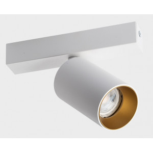 Светильник накладной mod. DANNY E1 white + Ring Danny gold