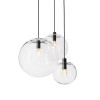 Подвесной светильник Delight Collection Ball 40 black/clear