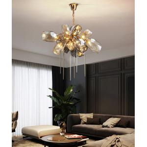 Люстра Delight Collection 8898P/AL gold/smoky