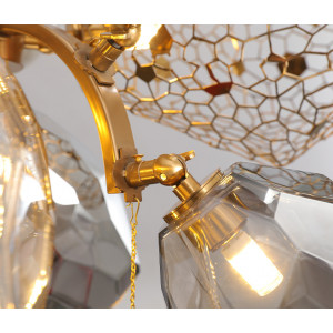 Люстра Delight Collection 8898P/AS gold/smoky