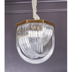 Люстра Delight Collection Murano L4 brass/clear
