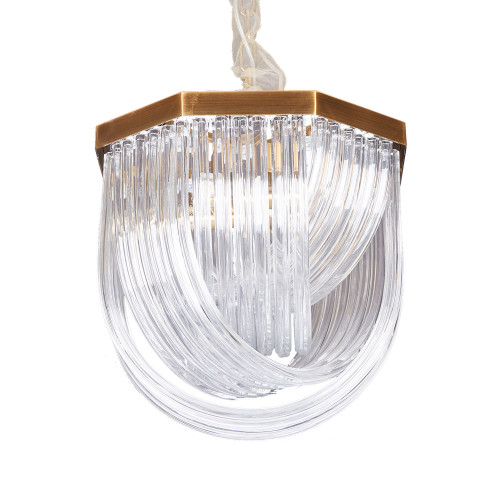 Люстра Delight Collection Murano L4 brass/clear