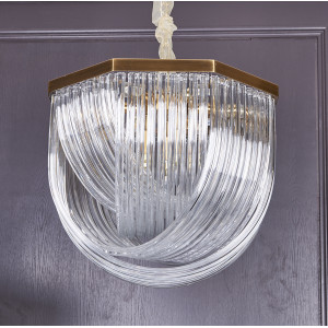 Люстра Delight Collection Murano L9 brass/clear
