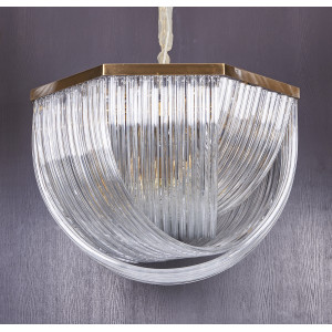 Люстра Delight Collection Murano L12 brass/clear