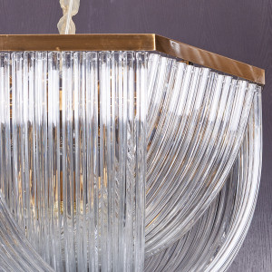 Люстра Delight Collection Murano L12 brass/clear
