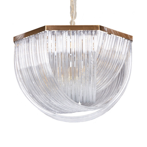 Люстра Delight Collection Murano L12 brass/clear