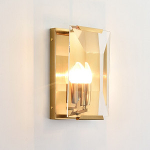 Настенный светильник Delight Collection Harlow Crystal 1A gold
