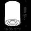 Потолочный светильник Atom C016CL-01B