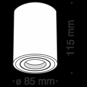Потолочный светильник  Atom C016CL-01B