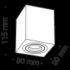 Потолочный светильник Atom C017CL-01B