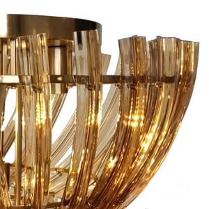 Люстра Delight Collection Calligo 600 gold/amber