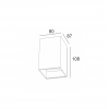Уличный настенный светильник CUBE SQUARE GU10 антрацит