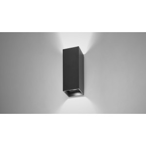 Уличный настенный светильник CUBE SQUARE 2X7W LED 3000 антрацит