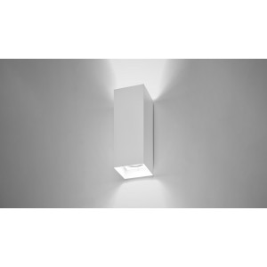 Уличный настенный светильник CUBE SQUARE 2X7W LED 3000 белый