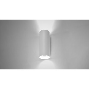 Уличный настенный светильник CUBE ROUND 2X7W LED 3000 белый
