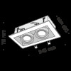 Встраиваемый светильник  Metal Modern DL008-2-02-B