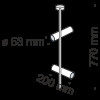 Потолочный светильник  Elti C021CL-02B