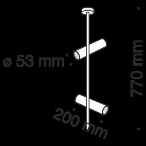 Потолочный светильник  Elti C021CL-02B