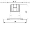 Встраиваемый светильник  F 1201 ND R black