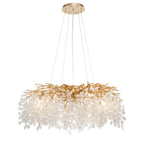 Люстра Delight Collection FTB006R-100 brass/clear