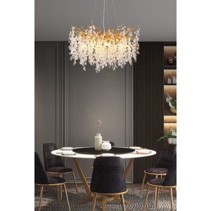 Люстра Delight Collection FTB006R-100 brass/clear