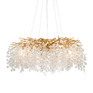 Люстра Delight Collection FTB006R-100 brass/clear