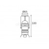 Трековый светильник mod. XFST1D black + WSO 77c black