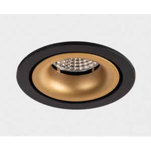 Светильник встраиваемый mod. IT02-008 black + IT02-008 ring gold