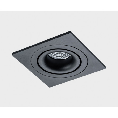 Светильник встраиваемый  mod. IT02-008 black + IT02-QRS1 black