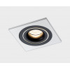 Светильник встраиваемый  mod. IT02-008 black + IT02-QRS1 white