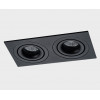 Светильник встраиваемый  mod. IT02-008 black - 2шт. + IT02-QRS2 black