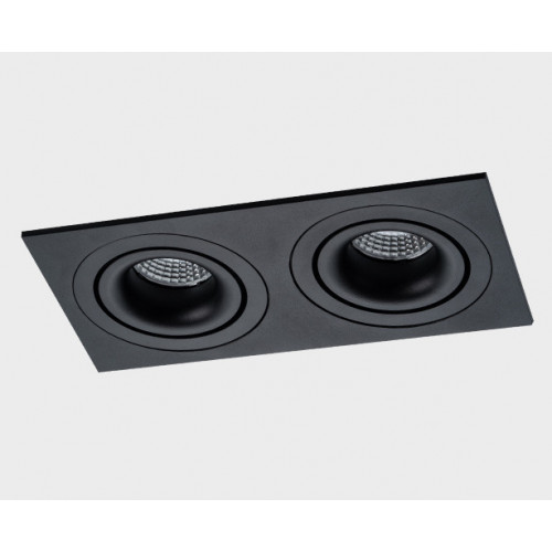 Светильник встраиваемый  mod. IT02-008 black - 2шт. + IT02-QRS2 black