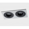 Светильник встраиваемый  mod. IT02-008 black - 2шт. + IT02-QRS2 white