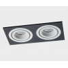 Светильник встраиваемый  mod. IT02-008 white - 2шт. + IT02-QRS2 black