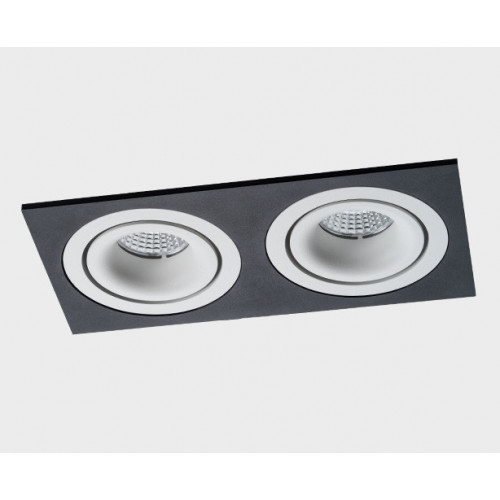 Светильник встраиваемый  mod. IT02-008 white - 2шт. + IT02-QRS2 black