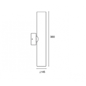Настенный светильник IT02-026 black 3000K