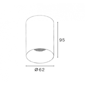 Светильник накладной IT02-027 black 3000K