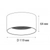 Светильник накладной mod. IT02-004 black 3000K