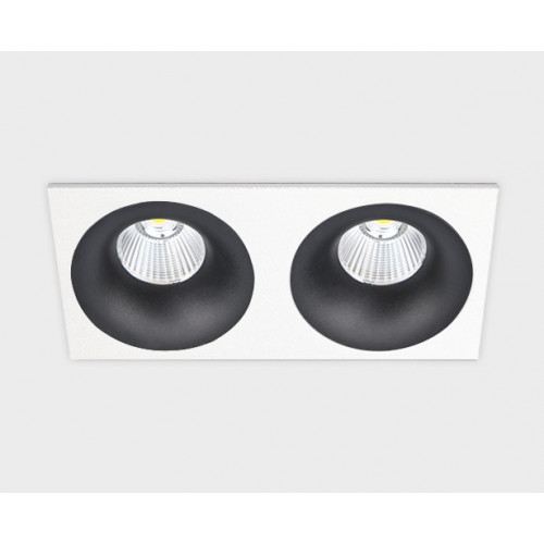 Светильник встраиваемый IT06-6016 black - 2шт. + IT06-6016 FR2 white