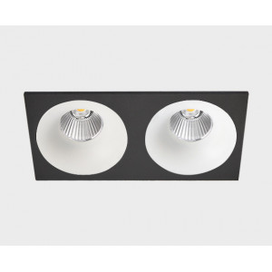 Светильник встраиваемый IT06-6016 white - 2шт. + IT06-6016 FR2 black