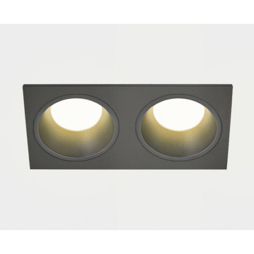 Светильник встраиваемый  mod. it08-8013 black 3000K 2 шт + it08-8015 black