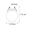 Светильник встраиваемый mod. IT08-8026 black 3000K