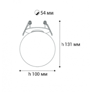 Светильник встраиваемый mod. IT08-8026 black 3000K Светильник встраиваемый mod. IT08-8026 black 3000K