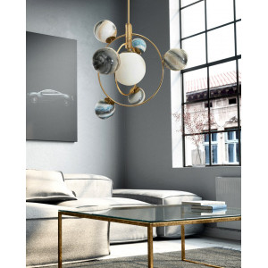 Люстра Delight Collection Planet 7 brass