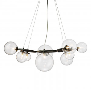 Люстра Delight Collection Wendt 9 grey/clear