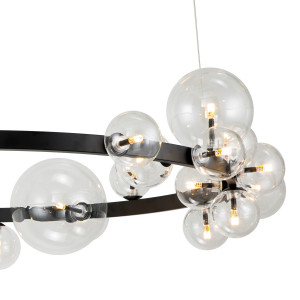 Люстра Delight Collection KM1294P-24 black/clear